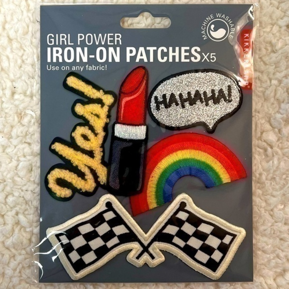 Kikkerland Girl Power Iron-On Patches